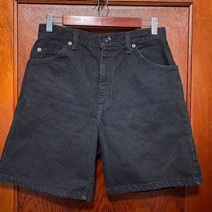 Black Denim High Waist Levi 951 Short